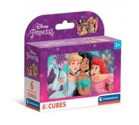 Clementoni Jigsaw Puzzle Disney Princess 6 Pieces - Cube Supercolor Puzzle For Children 2-4 Years, Cartoon, Disney, Gift For Boy/Girls, Princesses, Puzzle For Kids, Made In Italy, 40660