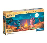 Clementoni Puzzle 1000 pieces Panorama Disney Stitch, Compact Box, Puzzle for Adults 14-99, Made in Italy, 37061