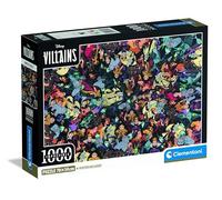 Clementoni Disney Villains 1000 Pieces Impossible Compact Puzzle Age 14+, Made in Italy, More Challenging Screen Free Play, Builds Focus, Problem Solving and Confidence, Gift for Disney Fans