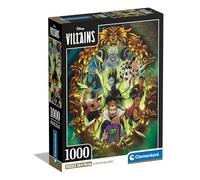 Clementoni Jigsaw Puzzle Disney Villains 1000 Pieces - Puzzle For Adults 14-99 Years, Poster Included, Gift For Men/Women, Disney, Made In Italy, 39812