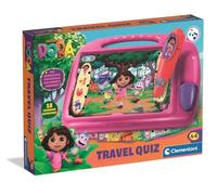 Clementoni Dora The Explorer - Travel Quiz Game With Electronic Pen, Includes 9 Cards and 18 Educational Activities for Kids Age 3+