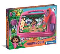 Clementoni Dora The Explorer - Travel Quiz Game With Electronic Pen, Includes 9 Cards and 18 Educational Activities for Kids Age 3+