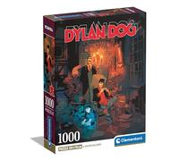 Clementoni - Dylan Dog Dog-1000 Pieces, Comic Puzzle, Author Illustrations, Vertical, Fun for Adults, Made in Italy, Multicoloured, 39817
