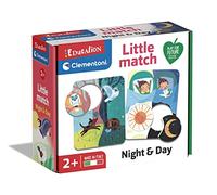 Clementoni - Education-Little Match-Day and Night-12 Mini Puzzle, 2-Year Educational Game, Children's Hands-On Activities, 100% Recycled Materials, Made in Italy, 16716, Multicolour, Medium