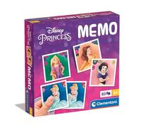 Clementoni Educational Game Memo Disney Princess 80 Tiles - Game For Children 4-6 Years, Flash Card Games, Learning Logical Thinking, 2 Players, Gift For Boy/Girl, Cartoon, Made In Italy, 18302