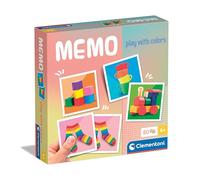 Clementoni Educational Game Memo Play With Colours 80 Tiles - Game For Children 4-6 Years, Flash Card Games, Learning Logical Thinking, 2 Players, Gift For Boy/Girl, Cartoon, Made In Italy, 18307