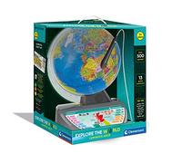 Clementoni- Educational Talking Globe: Explore the World, Interactive Learning Globe for Kids in English (7+ Years)