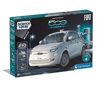 Clementoni- Fiat 500 Electric Car: Building Set for Kids, Mechanics, Science Kit, STEM Toy With Rechargeable Battery(8+ Years)