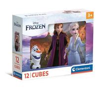Clementoni Disney Frozen Jigsaw Puzzle Cube Supercolor – 12 Pieces – Ages 3-5 – Made in Italy