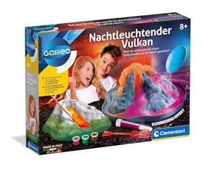 Clementoni Galileo Fun - Glow-in-the-Dark Volcano, Stunning Volcanic Eruption to Replicate, Impressive Building Kit for Little Explorers by Clementoni 59261, Medium