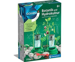 Clementoni Galileo Nature - Botany and Hydroponics with Planter & Seeds for Mini Gardeners - Toy for Children from 8 Years - Exciting Greenhouse for Home 59065
