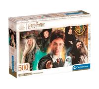 Clementoni Jigsaw Puzzle Harry Potter 500 Pieces - Poster Included, Puzzle For Adults 14-99 Years, Gift For Men/Women, Hogwarts, Made In Italy, 35534
