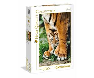 Clementoni High Quality Puzzle 500 Pieces Bengal Tiger And Its Cub 35046