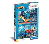 Clementoni- Hot Wheels Hotwheels-2 Supercolor Puzzles Infantiles De (US IMPORT)