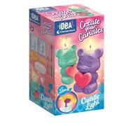 Clementoni Idea 18350 Create Your Candles Bear Kit for Making 2 Handmade Teddy Bear Candles for Children 8+ Years, Creative Laboratory, Gift Idea, Made in Italy