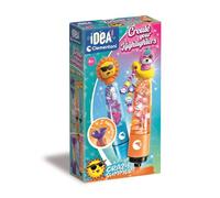 Clementoni Idea - Create Your Highlighters: Crazy Summer, Personalised Highlighter Lab, Creative Kit for Children 6+ Years, with 3 Customisable Highlighters with Accessories, 18130