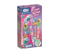 Clementoni Idea - Create Your Message Pens Foodies, Creative Kit for Children 6+ Years, Customizable Pens with Messages and Foodies Characters, 18399