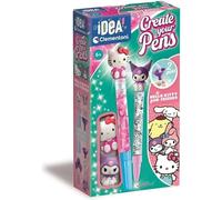 Clementoni Idea - Create Your Pens Hello Kitty and Kuromi, Mini Lab Customizable Pens for Children 6+ Years, Creative Kit with 2 Pens to Decorate and Characters, 18432