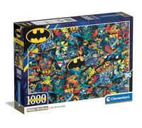 Clementoni Impossible Batman Puzzle - 1000 Pieces - Adult Jigsaw Puzzle, Poster Included, Difficult Jigsaw Puzzle, Fun for Adults, Made In Italy, 39906