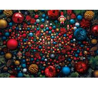 Clementoni Jigsaw Puzzle Impossible Christmas Vibes 1000 Pieces - Compact Box, Poster Included, Puzzle For Adults 14-99 Years, Gift For Men/Women, Hard Jigsaw, Difficult Puzzle, Made In Italy, 39926