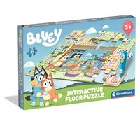 Clementoni Interactive Floor Puzzle - Bluey With Electronic Pen, 24-Piece Educational Toy for Early Learning for Kids Age 3+