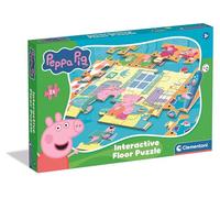 Clementoni Interactive Floor Puzzle - Peppa Pig With Electronic Pen, 24-Piece Learning Puzzle for Preschool Kids Age 3+