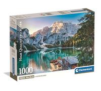 Clementoni Jigsaw Puzzle 1000 Collection Emerald Lake Braies, Puzzle for Adults 14-99 Years, Comapct box, Made in Italy, 39934