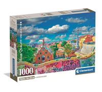 Clementoni - 39954 Jigsaw Puzzle 1000 Pieces for Adults and Teenagers, Collection, Barcelona Parc Güell Theme, Compact Box with Poster Included, Gift Idea for Men and Women, Made in Italy, 70 x 50 cm,