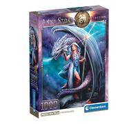 Clementoni Jigsaw Puzzle 1000 pieces Anne Stokes Dragon Mage, PUzzle for Adults 14-99 Years, Made in Italy, 39956