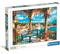 Clementoni Jigsaw Puzzle 1000 pieces, Balcony View of Lake Como, Collection, Puzzle for Adults 14-99 Years, Made in Italy, 39880