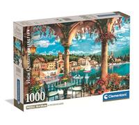 Balcony View of Lake Como 1000 Piece Jigsaw Puzzle - Multicolour