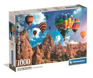 Clementoni Jigsaw Puzzle 1000 pieces Collection Balloons in Cappadocia, Puzzle for Adults 14-99 Years, Compact box, Made in Italy, 39988