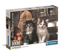 Clementoni Jigsaw Puzzle 1000 pieces, Collection Lovely Kittens, Compact box, Made in Italy, 39943