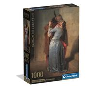 Clementoni Jigsaw Puzzle 1000 pieces, Collection Museum Collection The Kiss Hayez, Compact box, Puzzle for Adults 14-99 Years, Made in Italy, 37064