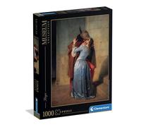 Clementoni - 39994 Jigsaw Puzzle 1000 Pieces Art for Adults and Children, Museum Collection, Hayez Kiss Theme, Gift Idea for Men and Women, Made in Italy, 70 x 50 cm, 39994