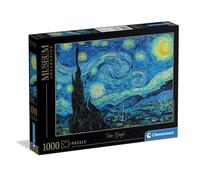 Clementoni - Van Gogh 1000 Piece Art Jigsaw Puzzle for Adults and Children, Museum Collection, Starry Night Theme, Gift Idea for Men and Women, Made in Italy, 70 x 50 cm, 39995
