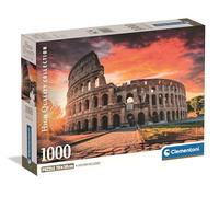 Clementoni - 39985 Jigsaw Puzzle 1000 Pieces for Adults and Teenagers, Collection, Roman Sunset Theme, with Poster Included, Compact Box, Gift Idea for Men and Women, Made in Italy, 70 x 50 cm, 39985