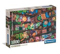 Clementoni Jigsaw Puzzle 1000 pieces Collection Thai Floating Market, Puzzle for Adults 14-99 Years, Compact box, Made in Italy, 39932
