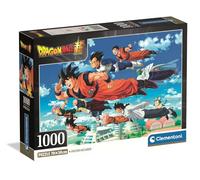 Clementoni Jigsaw Puzzle 1000 pieces, Dragonball, Puzzle for Adults 14-99 Years, Compact box, Made in Italy, 39955