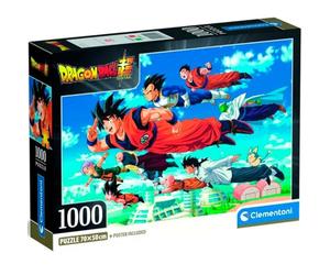 Clementoni Jigsaw Puzzle 1000 pieces, Dragonball, Puzzle for Adults 14-99 Years, Compact box, Made in Italy, 39955