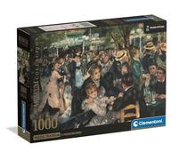 Clementoni - 39971 Jigsaw Puzzle 1000 Pieces Art for Adults and Children, Museum Collection, Theme Bal au Moulin de la Galette by Renoir, with Poster Included, Compact Box, Gift Idea Made in Italy, 70