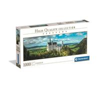 Clementoni Jigsaw Puzzle 1000 pieces Panorama Collection, The Neuschwanstein Castle, Puzzle for Adults 14-99 Years, Made in Italy, 39883
