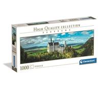 Clementoni Jigsaw Puzzle 1000 pieces Panorama Collection, The Neuschwanstein Castle, Puzzle for Adults 14-99 Years, Made in Italy, 39883