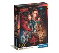 Clementoni Jigsaw Puzzle 1000 pieces, stranger Things Netflix, Puzzle for Adults 14-99 Years, Compact box, Made in Italy, 39980