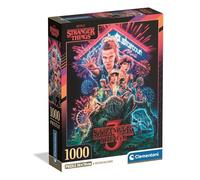 Clementoni Jigsaw Puzzle 1000 pieces, Stranger Things Netflix, Puzzle for Adults 14-99 Years, Made in Italy, Compact box, 39979