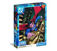 Clementoni Jigsaw Puzzle - Superman (DC Comics) - 1000 pcs, Compact Box, Made in Italy - 37506
