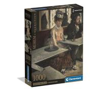 Clementoni - 39974 1000 Piece Art Jigsaw Puzzle for Adults and Teenagers, Museum Collection, Dans un Café by Degas Theme with Poster, Compact Box, Gift Idea Made in Italy, 50 x 70 cm
