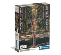 Clementoni Jigsaw Puzzle Flying Over Paris – 1500 pieces, Compact Box, Made in Italy