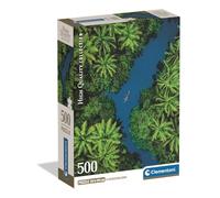 Clementoni - 35592 Puzzle 500 Pieces for Adults and Teenagers, Collection, Tropical Aerial View Theme, Tropical View, Compact Box with Poster Included, Gift Idea Made in Italy, 49 x 36 cm, 35592