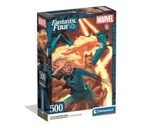 Clementoni Jigsaw Puzzle 500 pieces, Fantastic 4 Marvel, Puzzle for Adults 14-99 Years, Compact box, Made in Italy, 35805